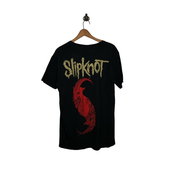 Bay Island Men's XL Black Slipknot Sigil Of Baphomet 2015 Double Sided Band Tee - Picture 3 of 5